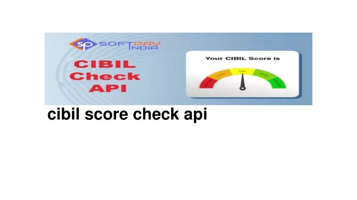 cibil score check api