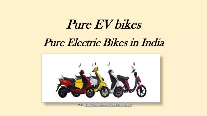 pure ev bikes