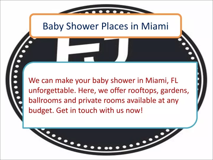 baby shower places in miami