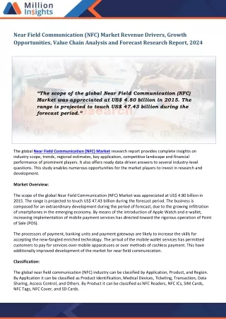 near field communication nfc market revenue