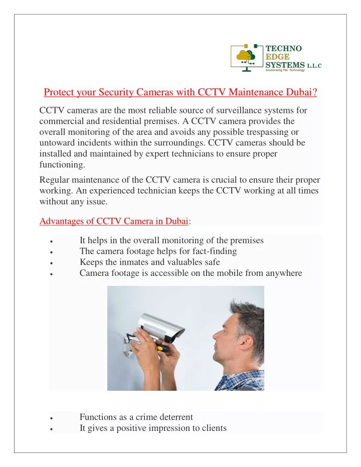 protect your security cameras with cctv