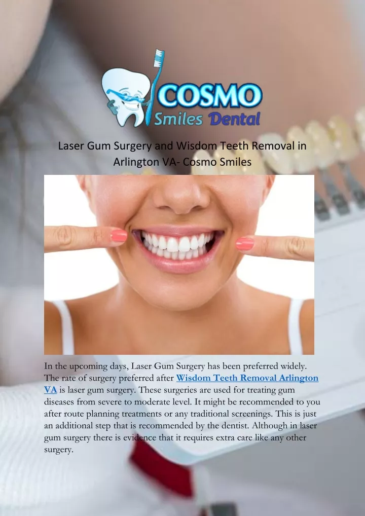 laser gum surgery and wisdom teeth removal