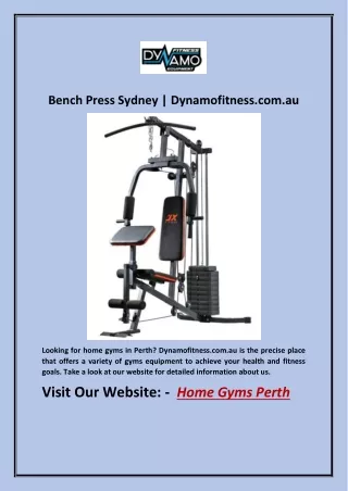 bench press sydney dynamofitness com au