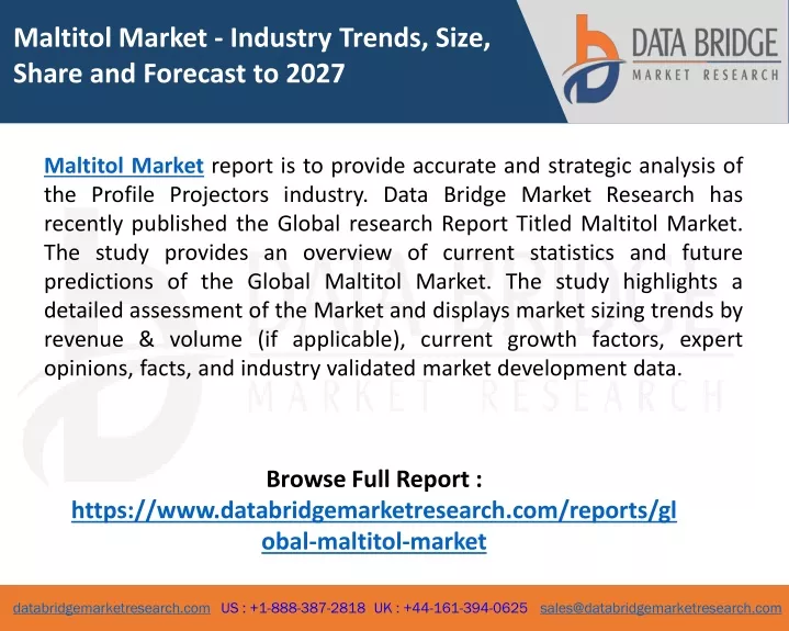 maltitol market industry trends size share