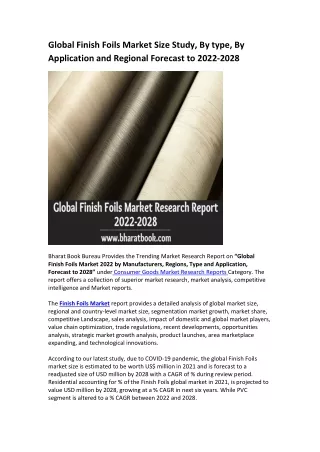 global finish foils market size study by type