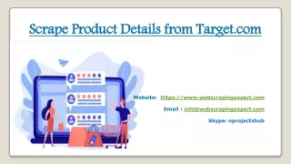 scrape product details from target com