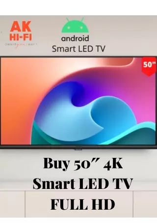 Buy Best Lowest Price Price 50 Inch 4K Smart LED Tv