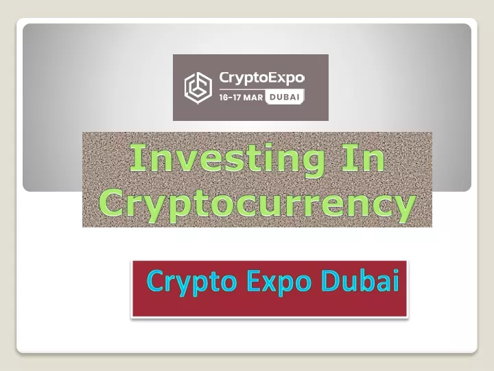 crypto expo dubai