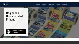 Beginner’s Guide to Label Printing