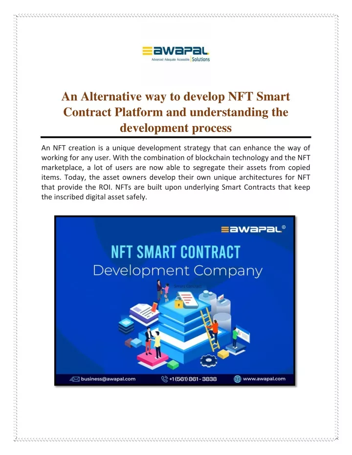 an alternative way to develop nft smart contract