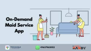 on demand maid service app