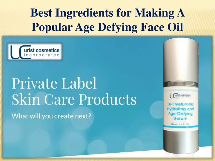 best ingredients for making a popular age defying