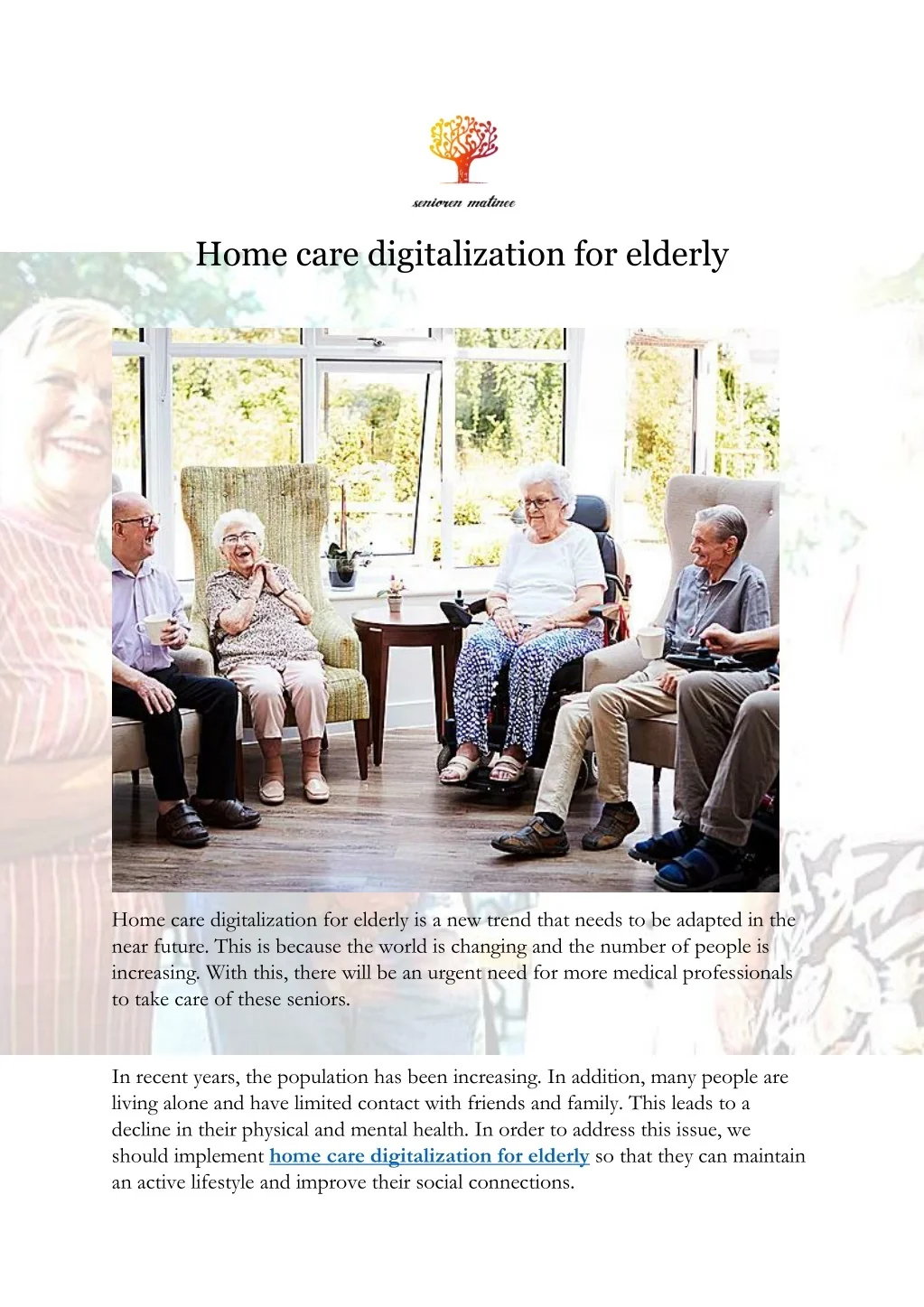 PPT - Home care digitalization for elderly PowerPoint Presentation ...