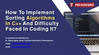 How to Implement Sorting Algorithms in C   and Difficulty Faced in Coding it - Phdassistance