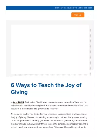 6 Ways to Teach the Joy of Giving