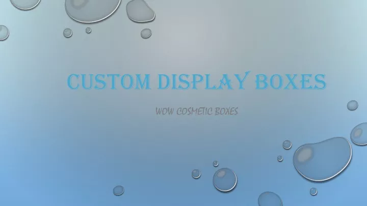 custom display boxes