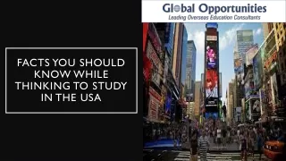 facts you should know while thinking to study in the usa