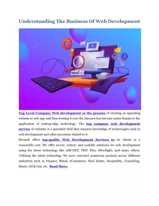 understanding the business of web development