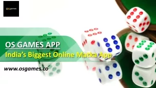 OS Games | Best Online Satta Matka App | Play Matka Online