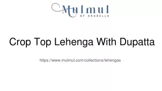 c rop top lehenga with dupatta