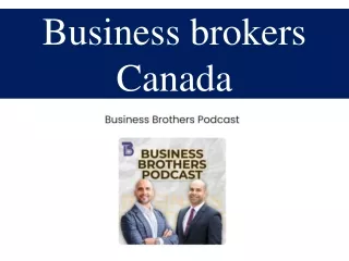 Business brokers Canada