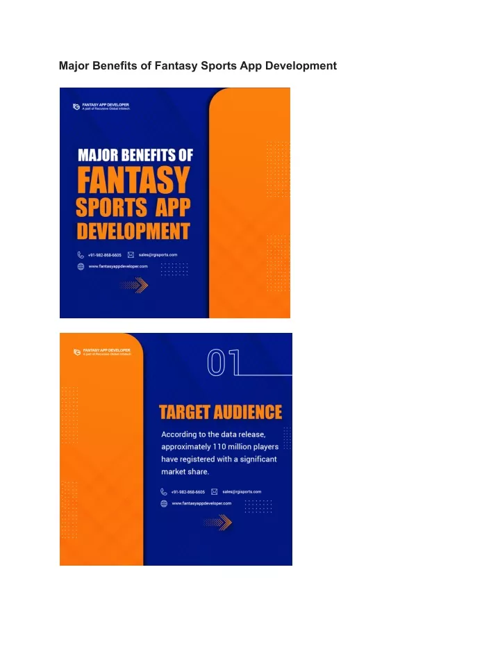 major benefits of fantasy sports app development