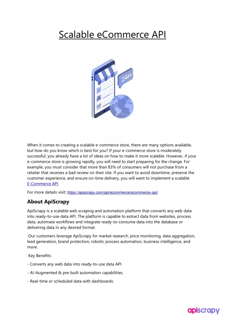 scalable ecommerce api