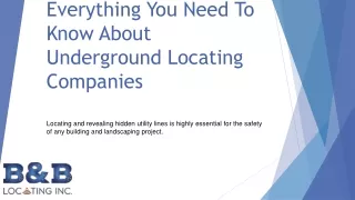 Everything You Need To Know About Underground Locating Companies