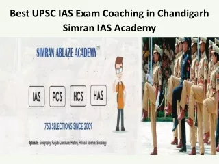 Best UPSC IAS Exam Coaching in Chandigarh