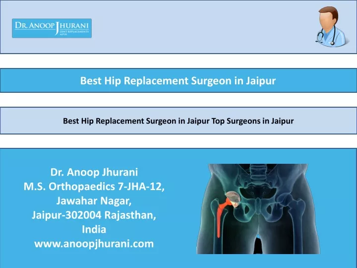 best hip replacement surgeon in jaipur