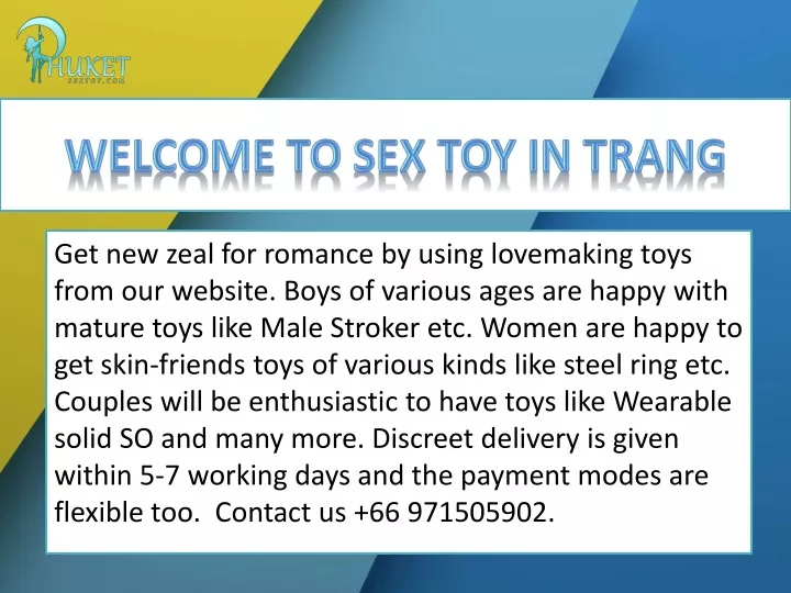 welcome to sex toy in trang