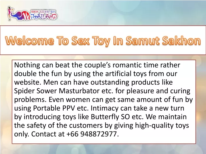 welcome to sex toy in samut sakhon