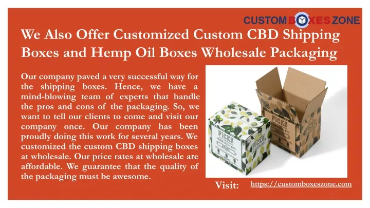 we also offer customized custom cbd shipping
