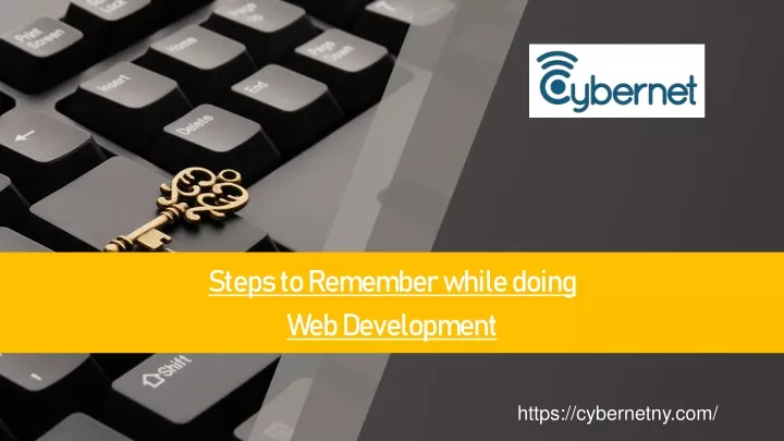 steps to remember while doing web development