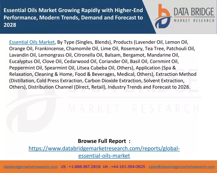 essential oils market growing rapidly with higher