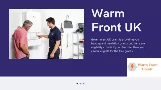 Heating Grants - 1st Time Central Heating - Warm Front Uk