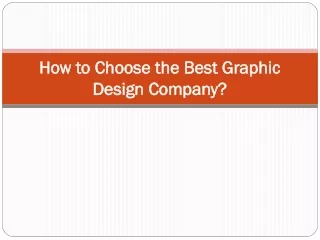 how to choose the best graphic design company