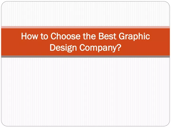 how to choose the best graphic design company