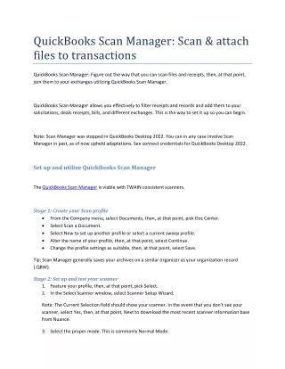 quickbooks scan manager scan attach files