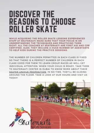 Discover the Reasons to Choose Roller Skate