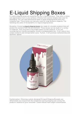 e liquid shipping boxes e liquid shipping boxes