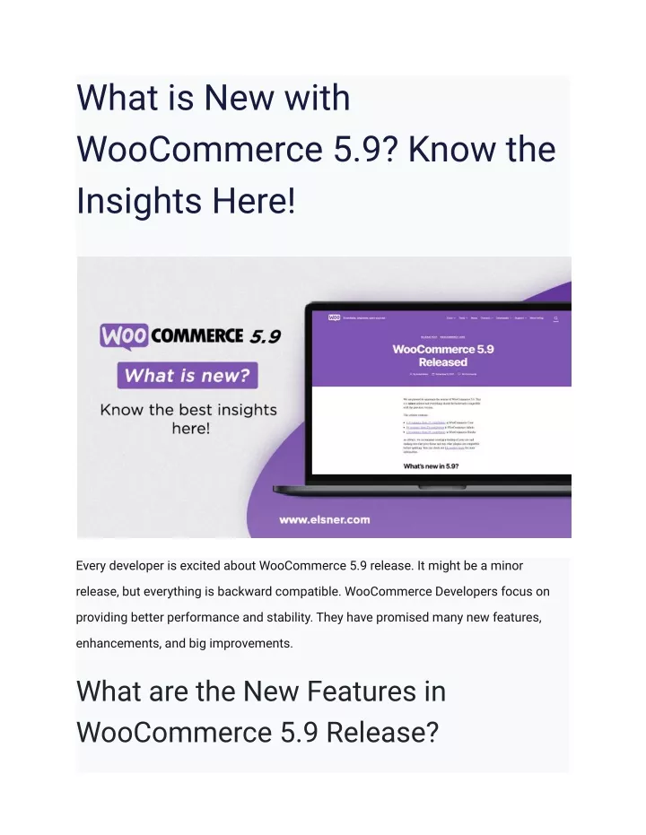 what is new with woocommerce 5 9 know