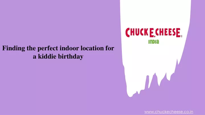 finding the perfect indoor location for a kiddie birthday