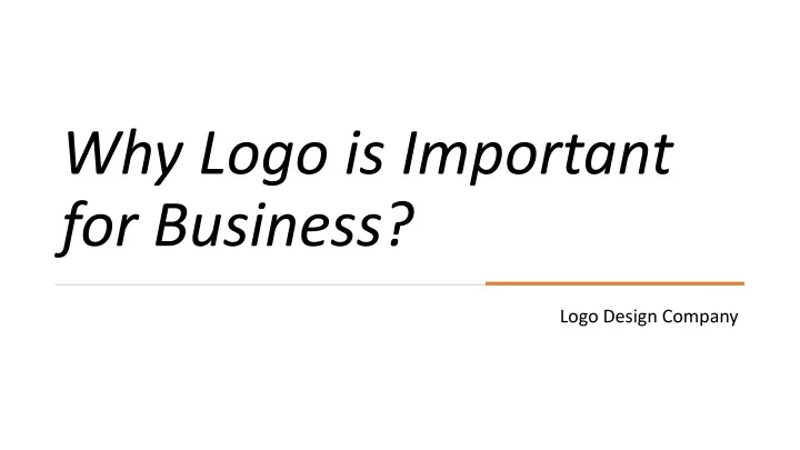 why logo is important for business