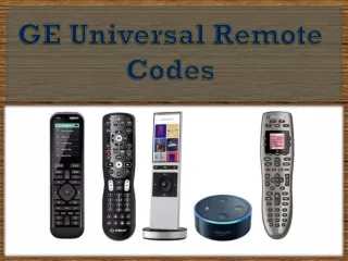 ge universal remote codes