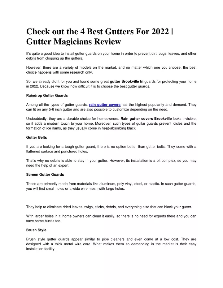 check out the 4 best gutters for 2022 gutter