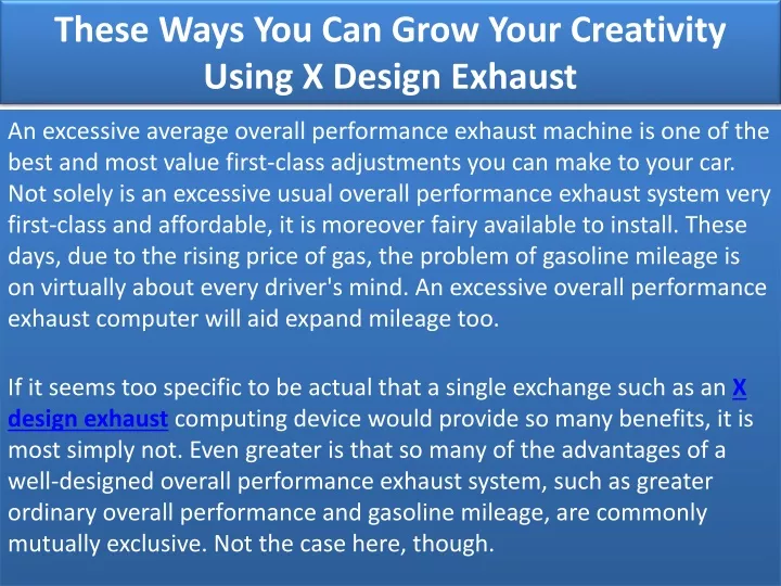 these ways you can grow your creativity using x design exhaust