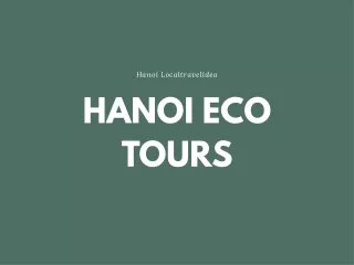 HANOI ECO TOURS