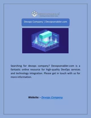 devops company devopsenabler com