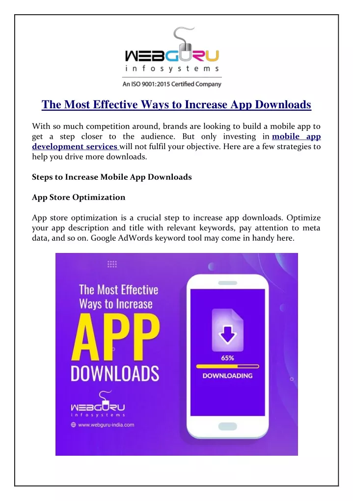 the most effective ways to increase app downloads